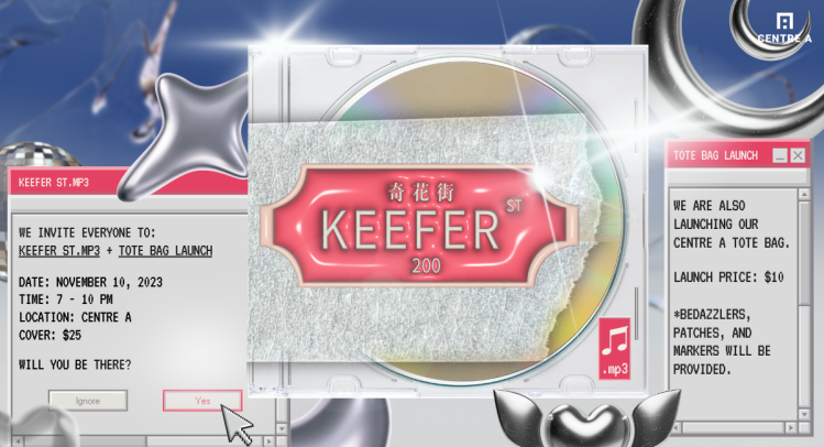 Keefer St.mp3 & Centre A Tote Bag Launch