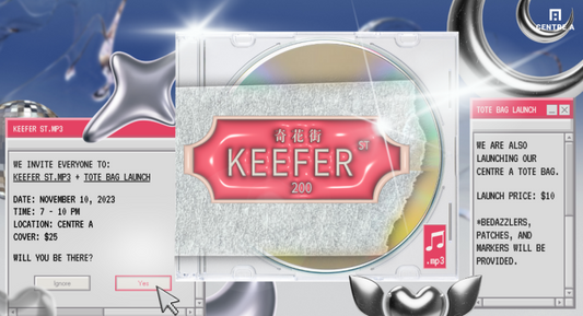 Keefer St.mp3 & Centre A Tote Bag Launch