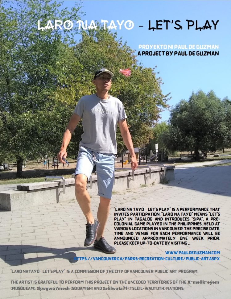Paul de Guzman: laro na tayo - let’s play