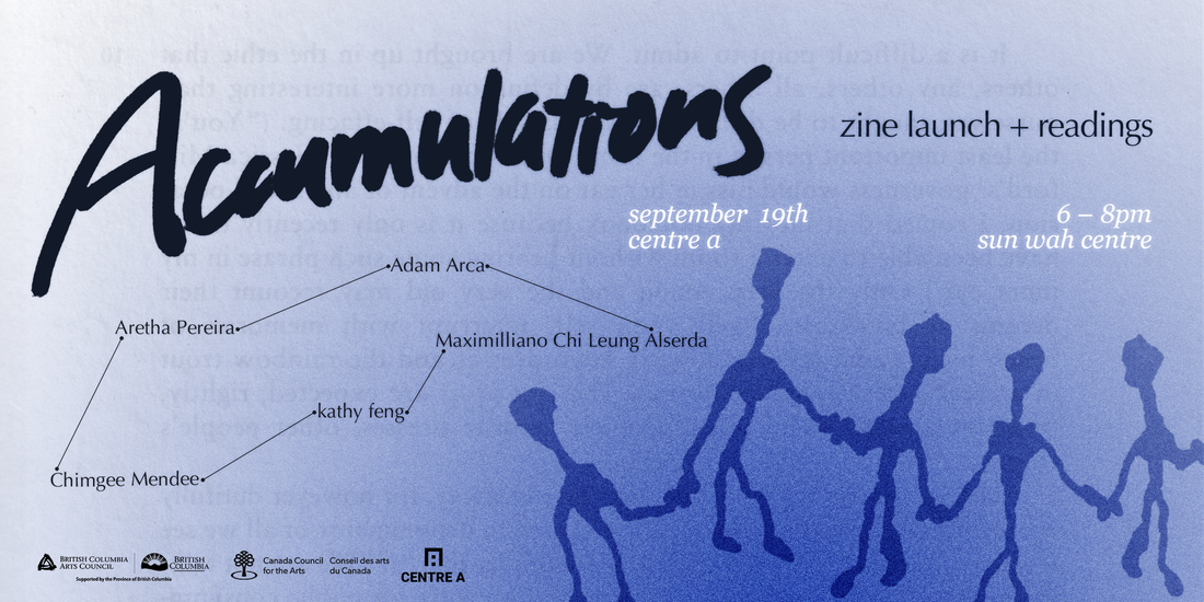 Accumulations: zine launch + readings