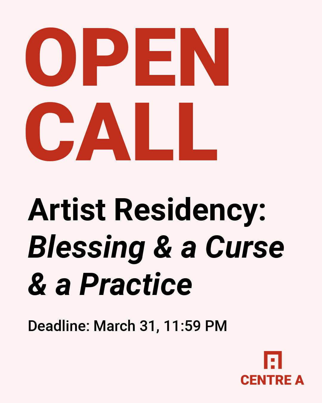 Call for Applications: Centre A Artist Residency