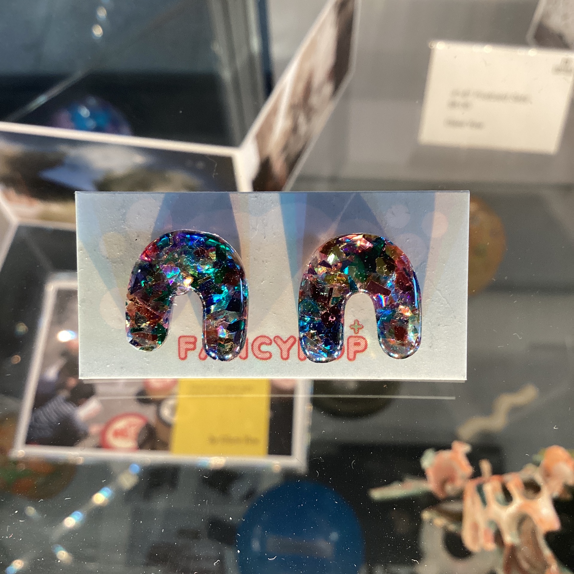 Mini Resin Arch Earrings